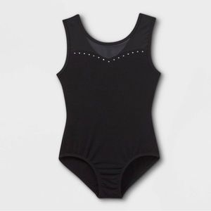 Cat & Jack | Dance Tank Rhinestone Mesh Leotard